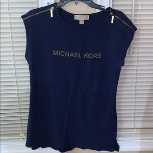 Navy Blue Michael Kors Shirt